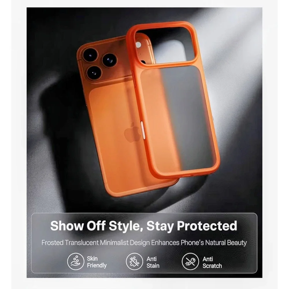 TORRAS Shockproof iPhone 17 Pro Case Cosmic Orange Military Grade 12FT Drop